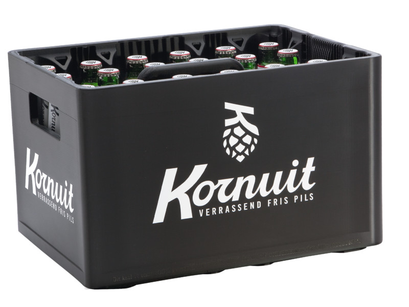 Kornuit presenteert krat van 100% plastic consumentenafval