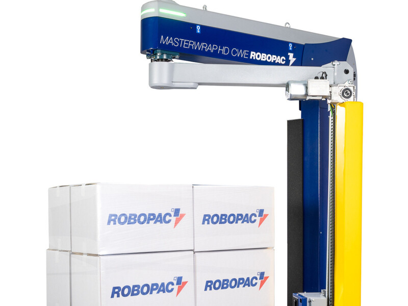 Volautomatisch palletwikkelen zonder perslucht: De Robopac Masterwrap HD CWE