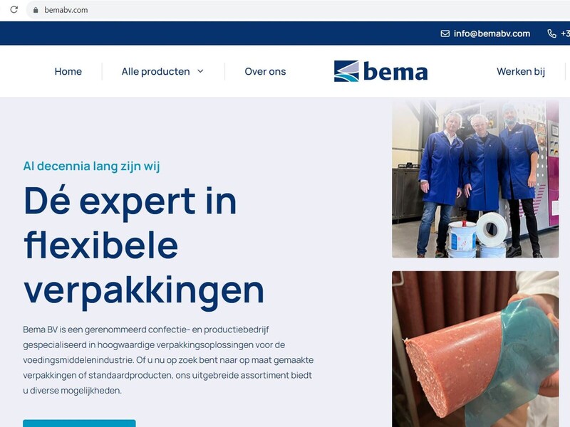 Nieuwe website BEMA bv is in de lucht
