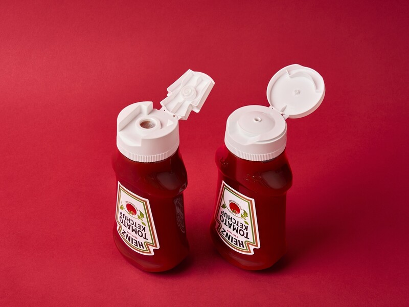 100% recyclebare dop op Heinz-ketchup