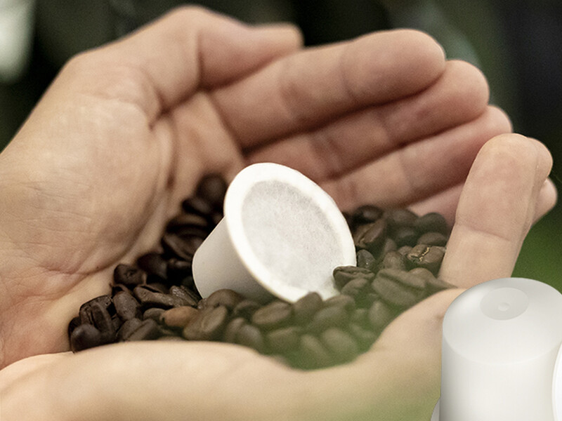 Thuis composteerbare koffiecapsules