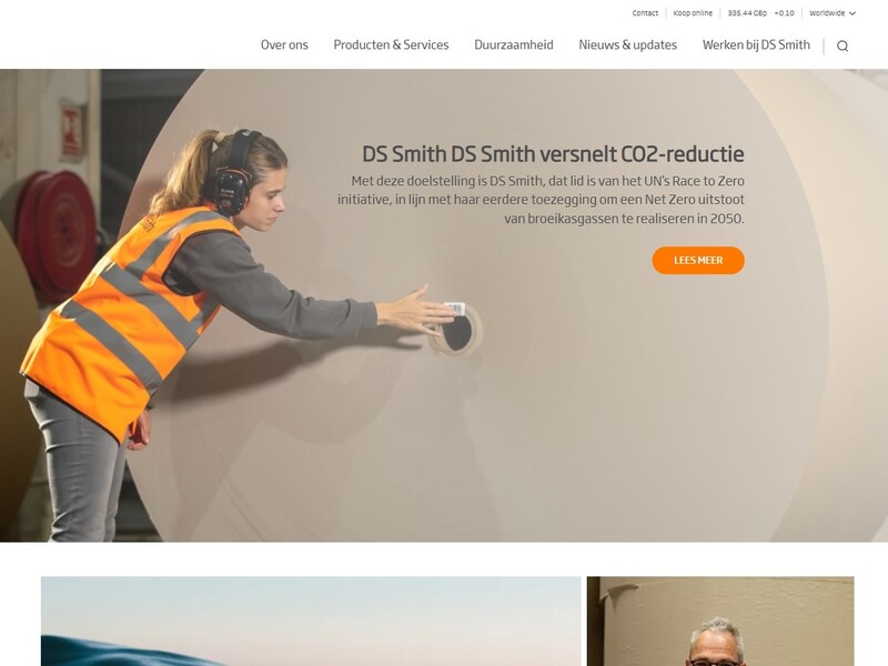 Nieuwe website DS Smith reflecteert focus op duurzaamheid