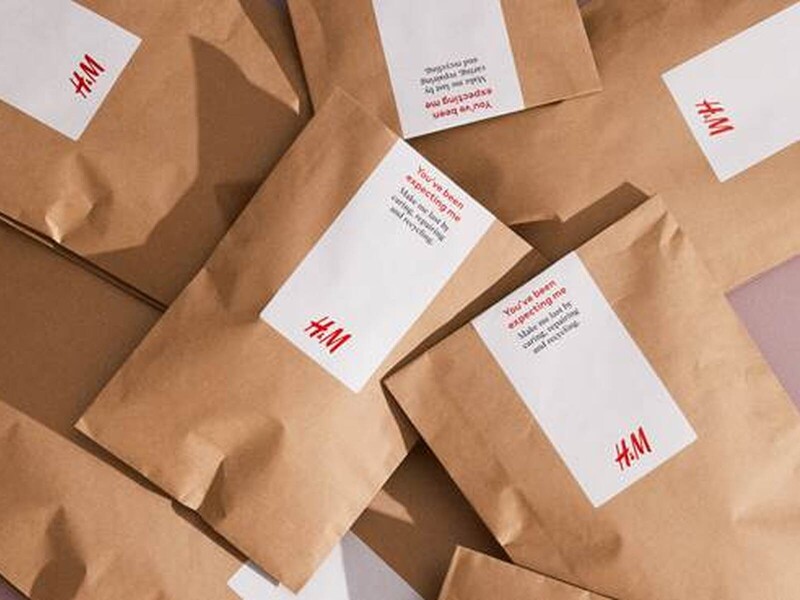 Online bestellingen H&M voortaan in papieren verpakking