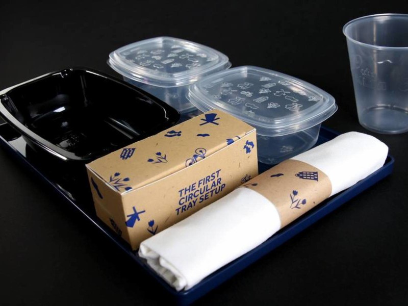 KLM-catering test herbruikbare verpakkingen