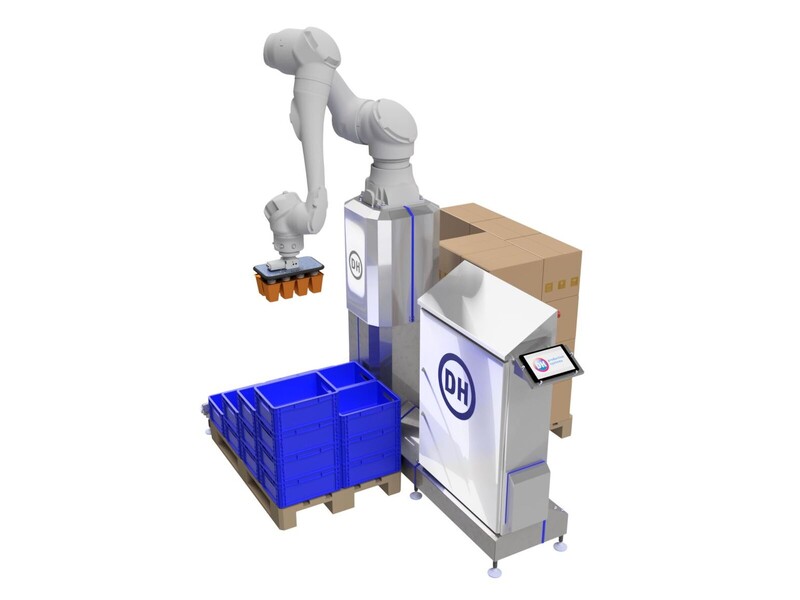 DH Automation presenteert nieuwe pick & place palletiser Cobot
