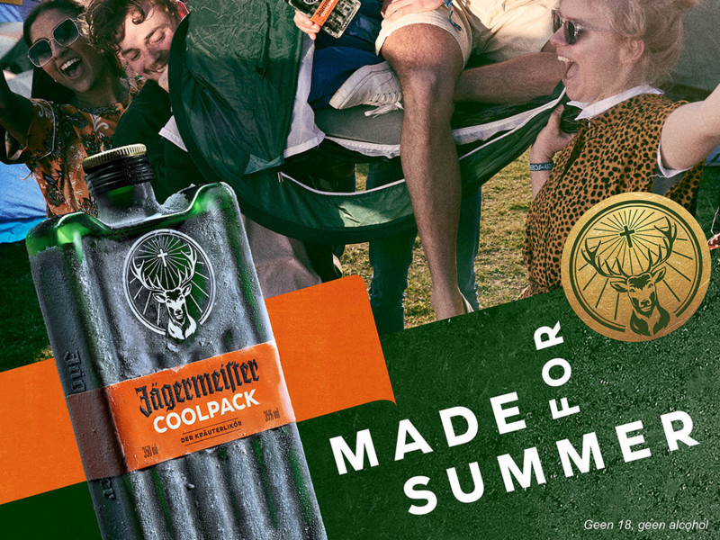 Verpakking Jägermeister speciaal voor de zomer