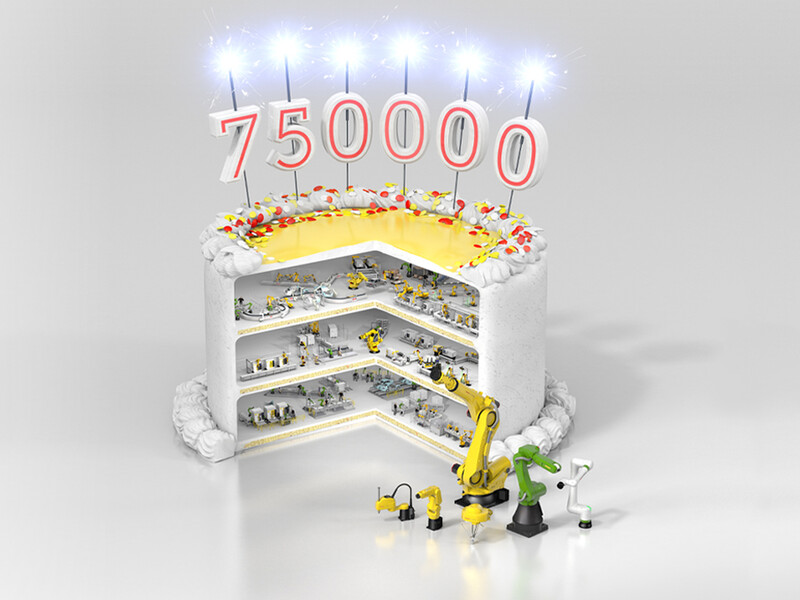 FANUC produceert 750.000ste robot