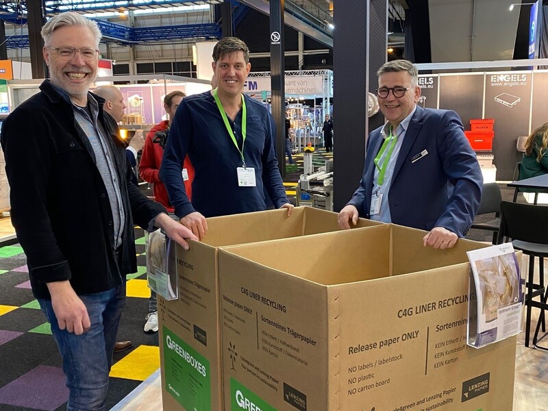 CO2-reductie door recycling rugpapier met Optimum Greenliner