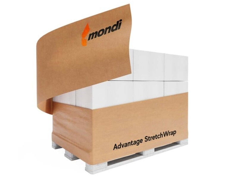 Sentrex verpakt met papieren Advantage StretchWrap
 
