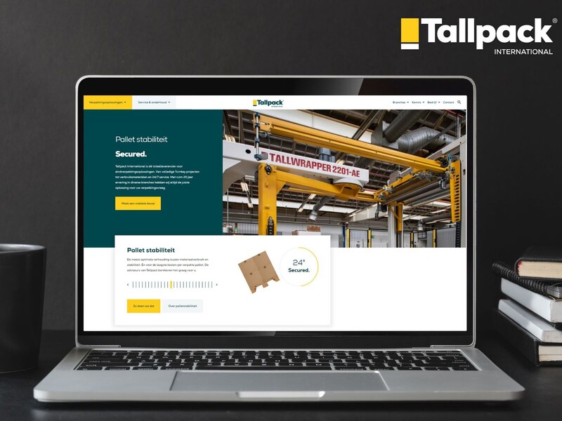 Tallpack International vernieuwt logo, huisstijl en website