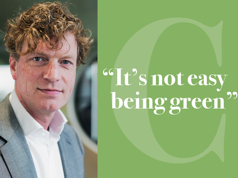Columnist Vincent Mooij: “It’s not easy being green”
